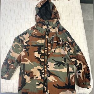 32 Degrees Kids Camouflage Jacket - Brown, Green, Black